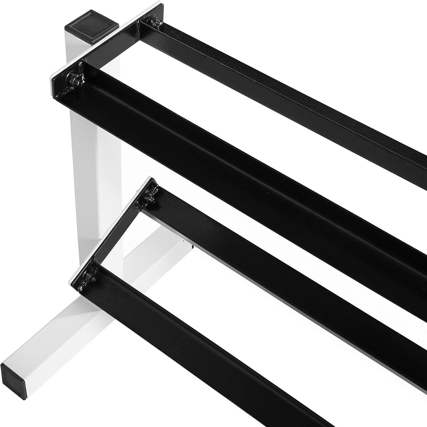 image:imageCap Barbell Two Tier Dumbbell RackWhite 24 Inch