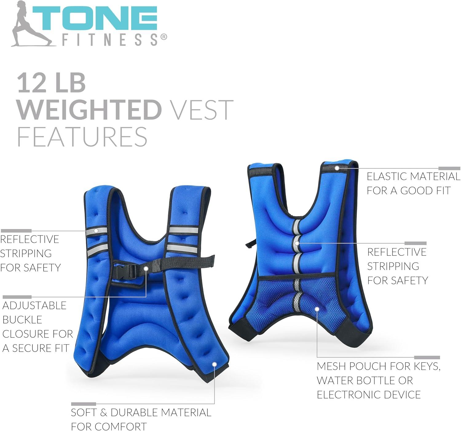 image:imageTone Fitness HHWVTN012 Weighted VestBlue