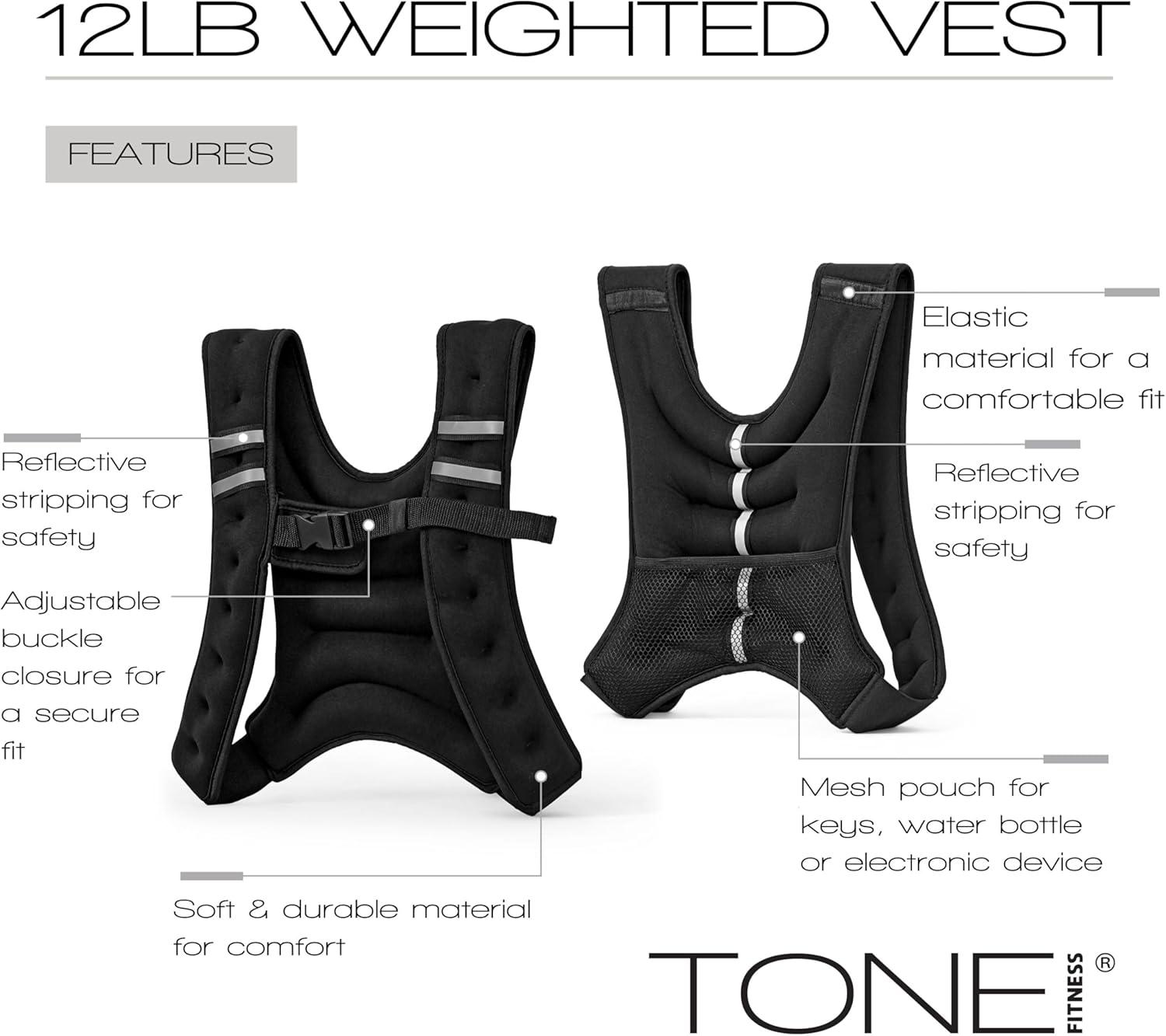 image:imageTone Fitness HHWVTN12 lb Black