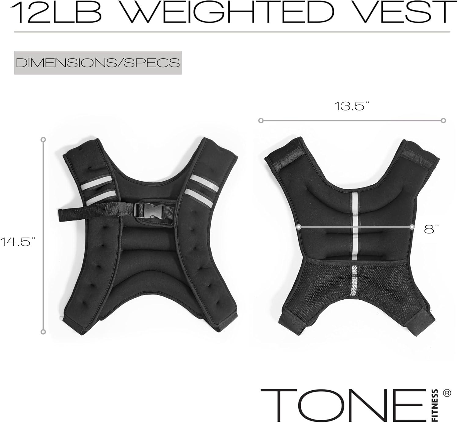 image:imageTone Fitness HHWVTN12 lb Black