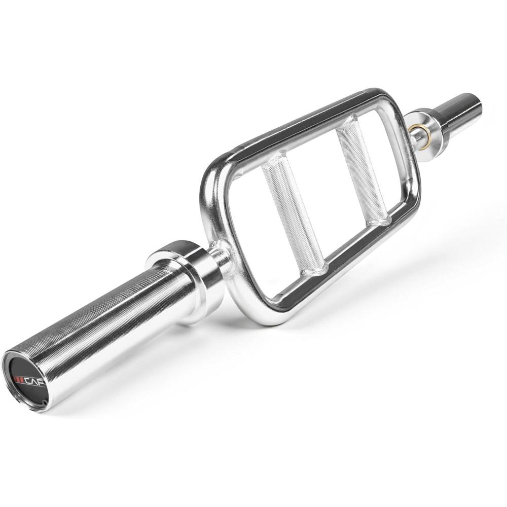 image:imageCAP Barbell 2 Solid Olympic Triceps Bar No Collars Chrome