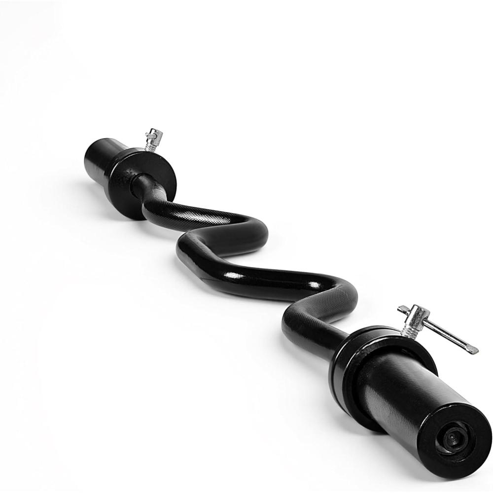image:imageCAP Barbell 48Inch Super Curl Olympic Barbell for 2Inch Weight Plates Multiple OptionsBlack
