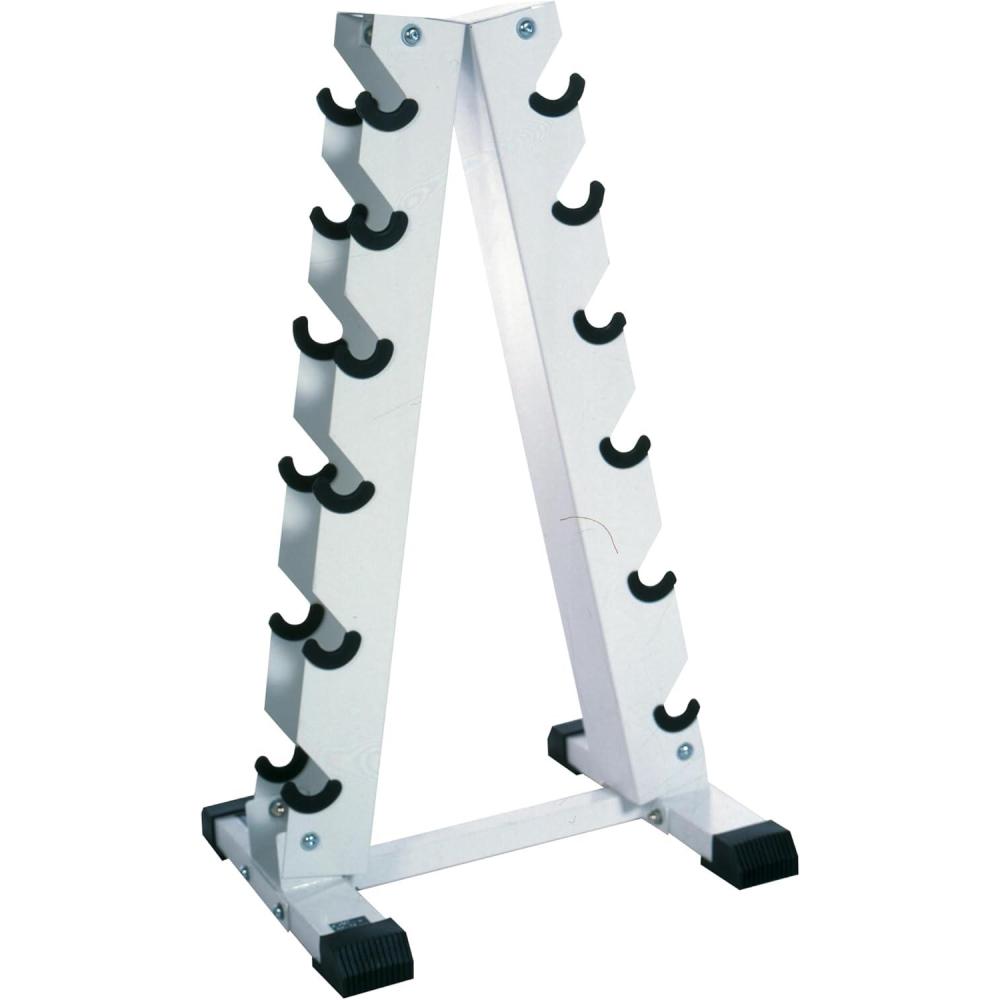image:imageCAP Barbell AFrame Dumbbell RackWhite
