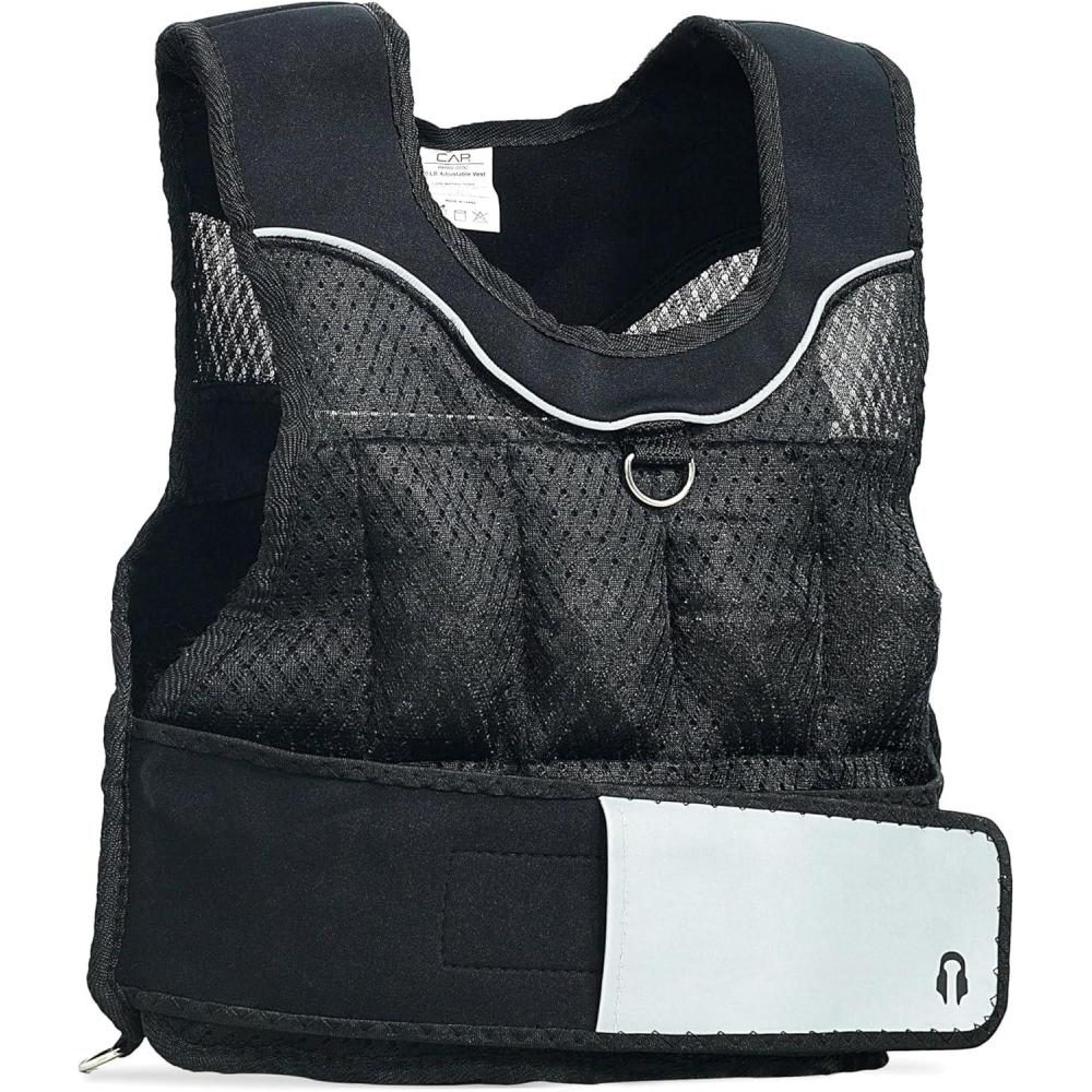 image:imageCAP Barbell Adjustable Weighted Vest 20150 lbs HeavyDuty Workout Vest with Removable Iron Weights for Strength Training Cardio Running and Calisthenics20lbsC
