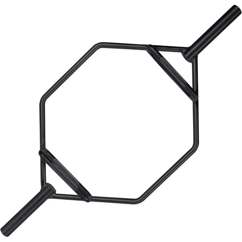 image:imageCAP Barbell Olympic Hex Trap Bar with Combo Grips Black