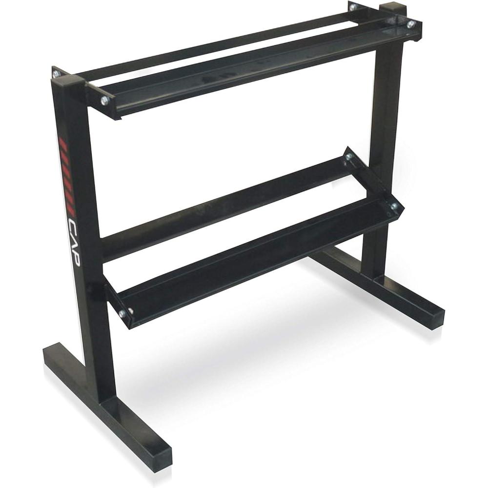image:imageCAP Barbell RK24D2J 24 Dumbbell Storage Rack Black