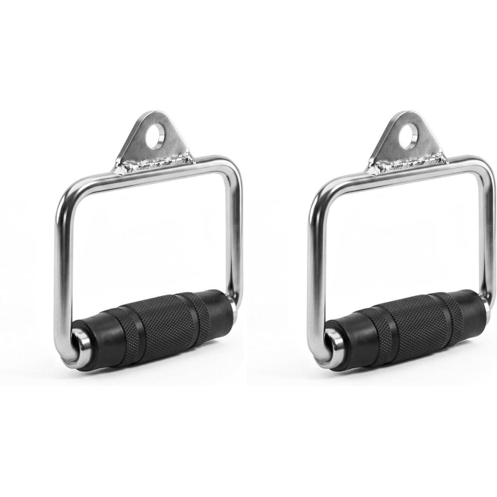 image:imageCAP Barbell Single D Handle with Rubber HandgripsSingle D Handle with Rubber Handgrips Pack of 2