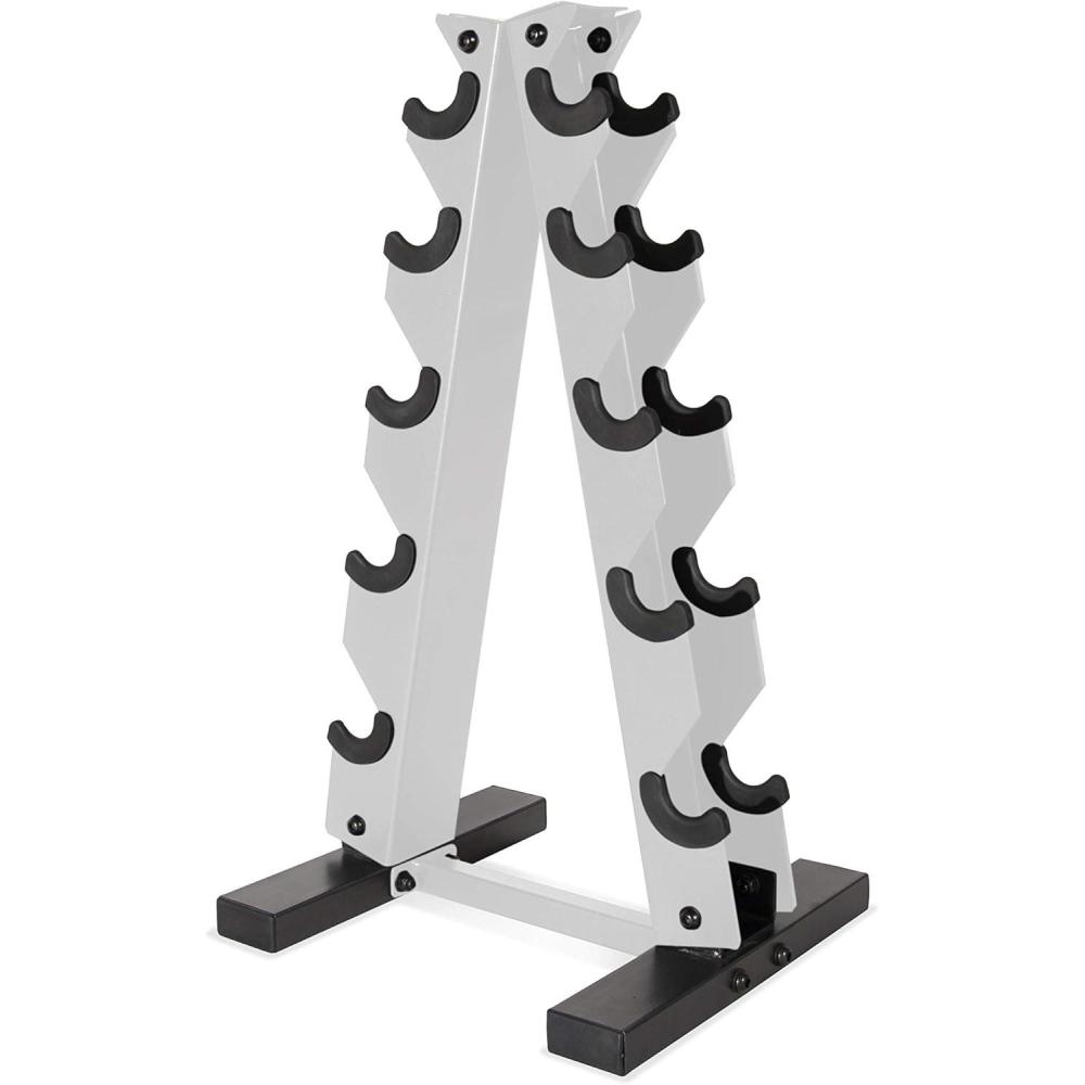 image:imageCap AFrame Dumbbell Weight Rack Color SeriesWhite