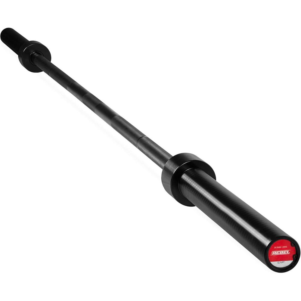 image:imageCap Barbell 7Foot Olympic Barbell Pro Series Olympic amp Power Bar OptionsTHE REBEL Black Center Knurl