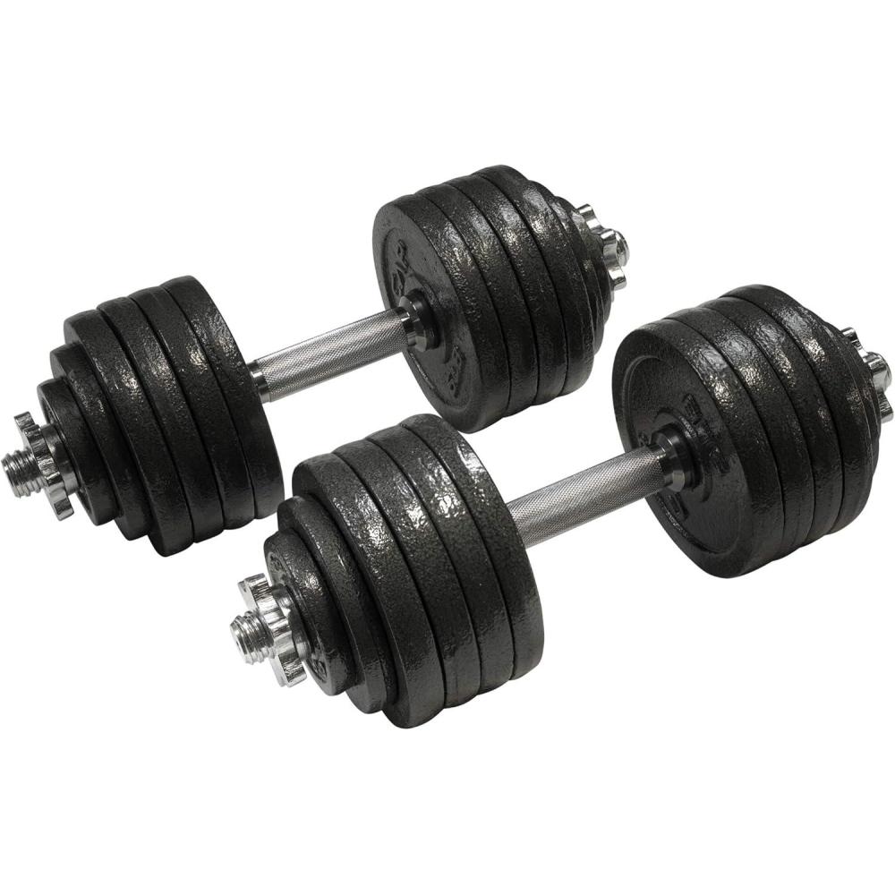 image:imageCap Barbell Adjustable Dumbbell Weight Set  Multiple OptionsBlack  105 LB  Pair