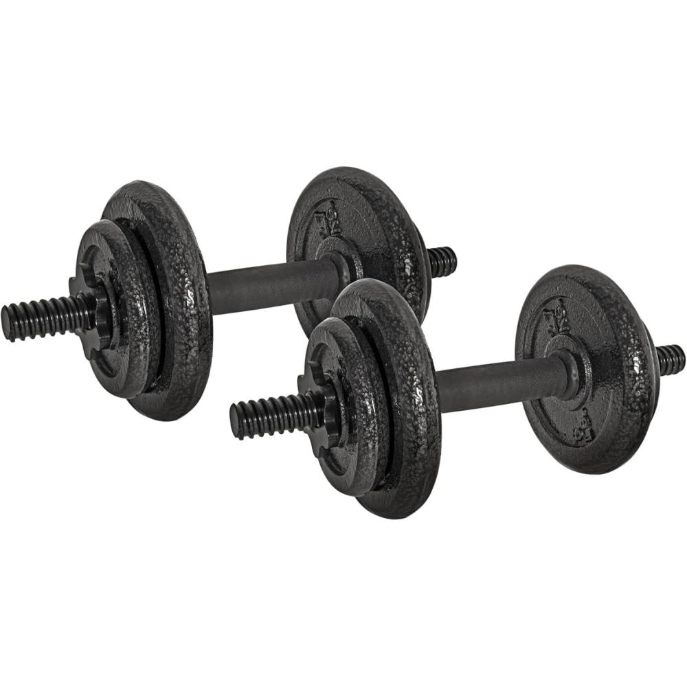 image:imageCap Barbell Adjustable Dumbbell Weight Set  Multiple OptionsBlack 40 LB  Pair