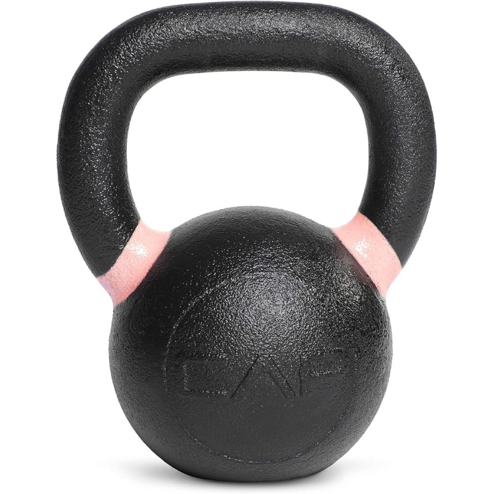 image:imageCap Barbell Cast Iron Competition Kettlebell WeightPink 18Pound