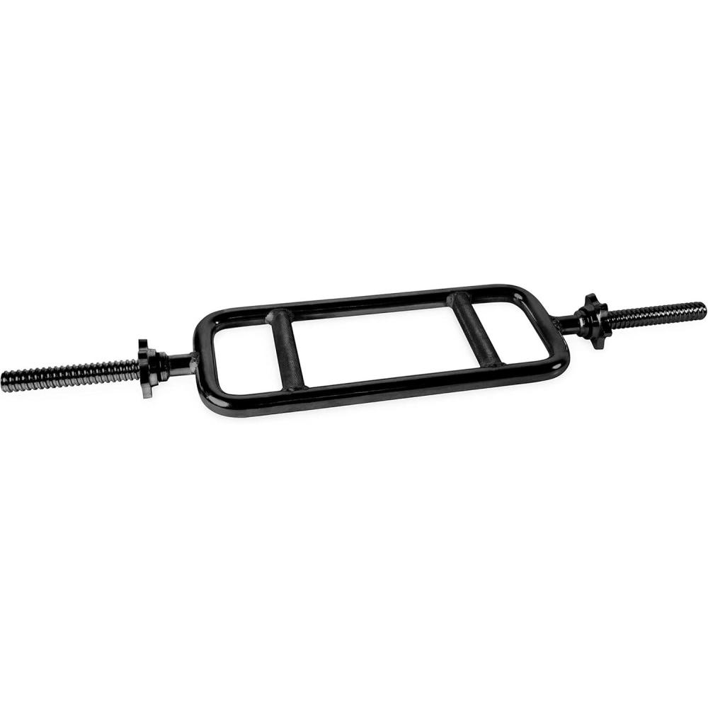 image:imageCap Barbell Standard Threaded 34 Triceps Bar Multiple OptionsBlack
