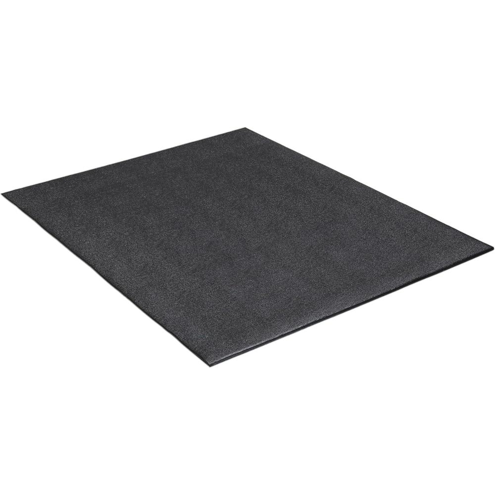 image:imageCap Exercise Equipment Mat for Treadmill Fitness Equipment Mat Home Gym Floor Protection Black Pebble Design Multiple Sizes48L x 36W x 03Th