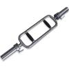 image:imageCAP Barbell 34 Olympic Triceps Bar with Rubber Grips Chrome New Version OBIS34SMBR