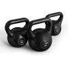 image:imageCAP Barbell 45 LB Cement Kettlebell Set  10 lb 15 lb amp 20 lb VinylCoated Kettlebells for Strength Training Cardio Cross Training amp Home Gym Workouts
