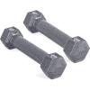 image:imageCAP Barbell Cast Iron Hex Dumbbell  Multiple OptionsGray  Pair