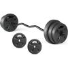 image:imageCAP Barbell Threaded Curl Bar Set with 50 LB Cement Grip Weight Plates  EZ Curl Bar with Threaded Collars for Strength Training amp Home Gym Workouts