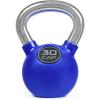 image:imageCap Barbell Rubber Color Coated Kettlebell with Chrome HandleBlue  30 Pound