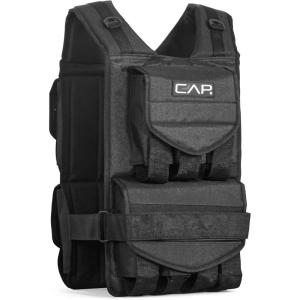 CAP Barbell Adjustable Weighted Vest | 20-150 lbs | Heavy-Duty Workout Vest with Removable Iron Weights for Strength Training, Cardio, Running, and Calisthenics(60lbs)