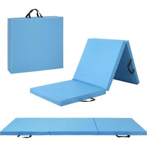 CAP Barbell All Purpose Folding Anti Tear Exercise Training Aerobic Fitness Gym & Gymnastics Balance Mat | Multiple colors(Blue)