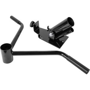 CAP Barbell Exercise Machine Attachments, Black(T-Bar Platform & Straight Handle)