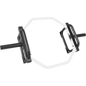 CAP Barbell Olympic Trap Bar and Shrug Bar for Deadlifts(White)