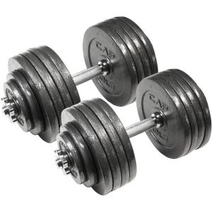 Cap Barbell Adjustable Dumbbell Weight Set | Multiple Options(Black  200 LB  Pair)