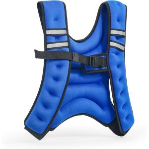 Tone Fitness HHWV-TN012 Weighted Vest,(12 lb – Blue)