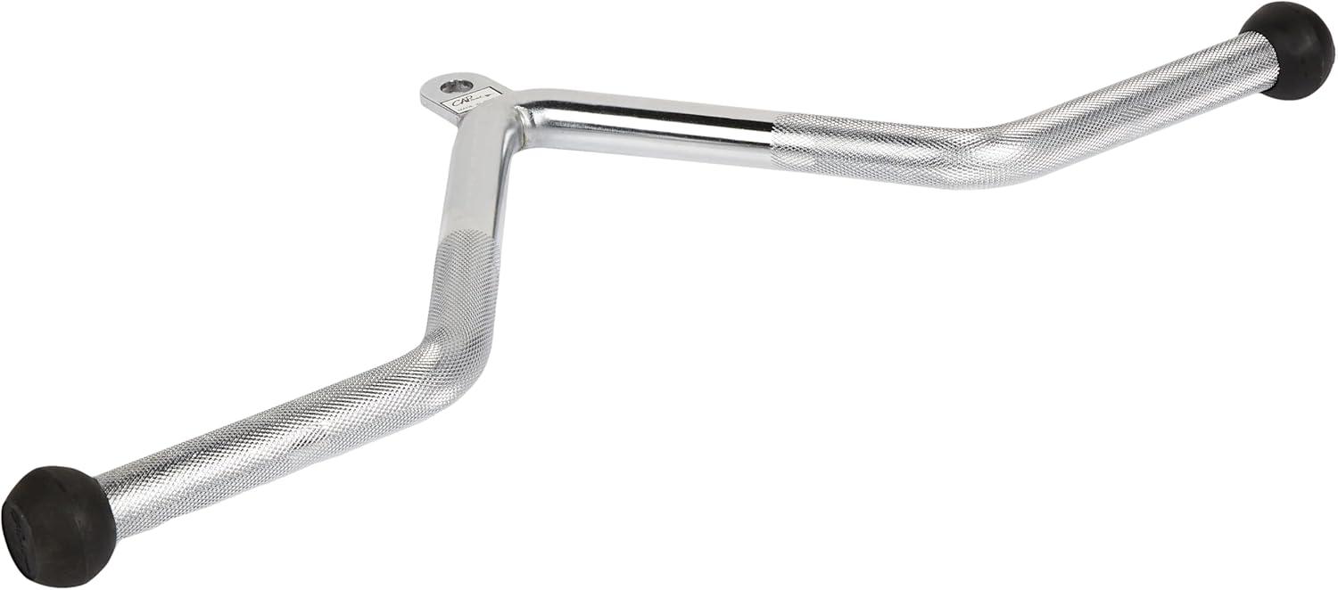 image:imageCAP Cable Machine Attachments LAT Bars Triceps Bars Handles amp Ropes Multiple Styles amp SizesChrome VShaped Tricep Press Down Bar 20