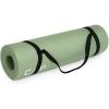 image:imageCAP Barbell High Density Exercise Yoga Mat with strap 68x24x 12  Sage Green