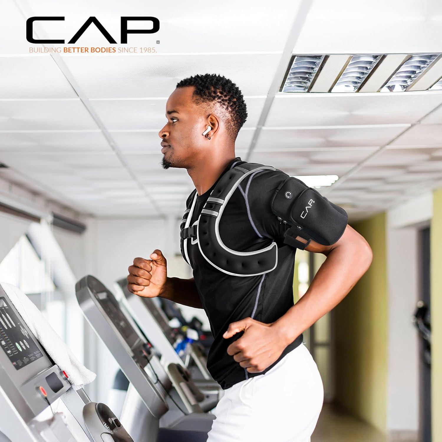 image:imageCAP Weighted Vest  8lb 30lbs  Reflective Workout Vest for Walking Running Cardio Strength Training  Multiple ColorsBlue