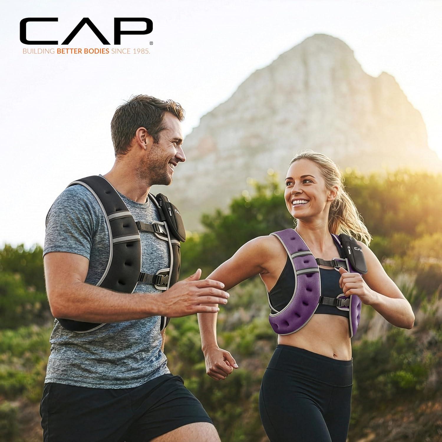 image:imageCAP Weighted Vest  8lb 30lbs  Reflective Workout Vest for Walking Running Cardio Strength Training  Multiple ColorsRose