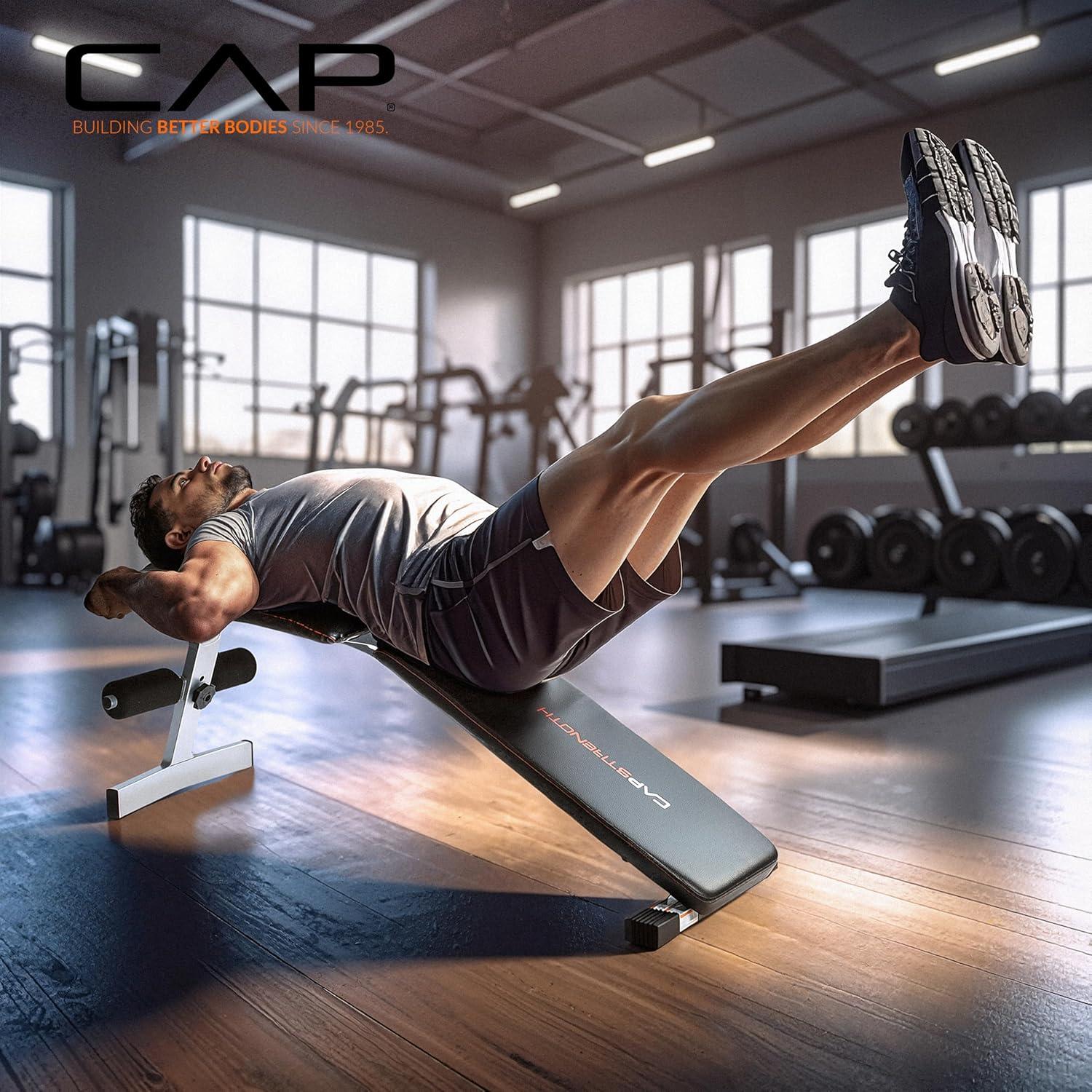 image:imageCAP Strengh Adjustable FID Bench Multiple ColorsBlack