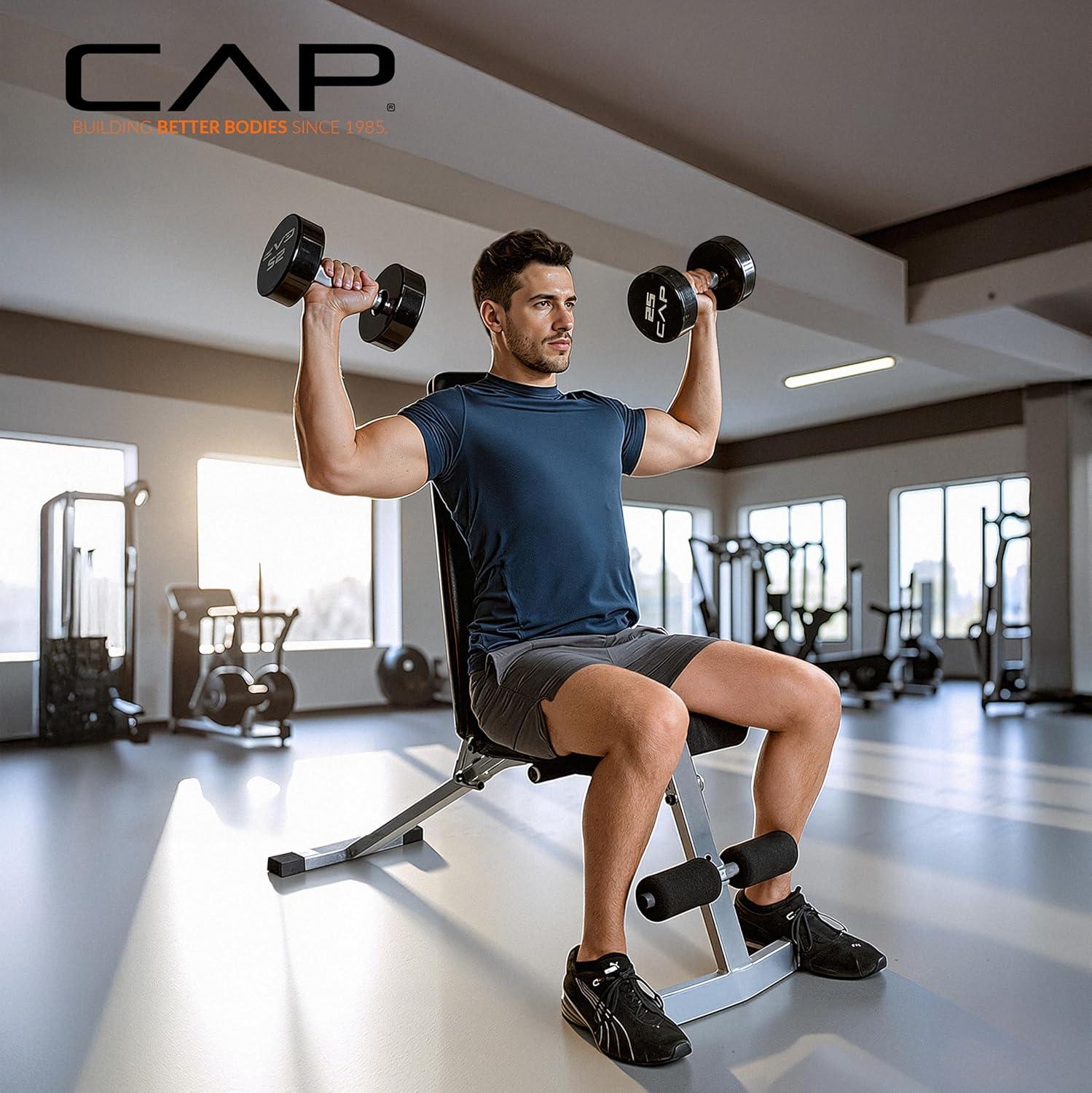 image:imageCAP Strengh Adjustable FID Bench Multiple ColorsGreen