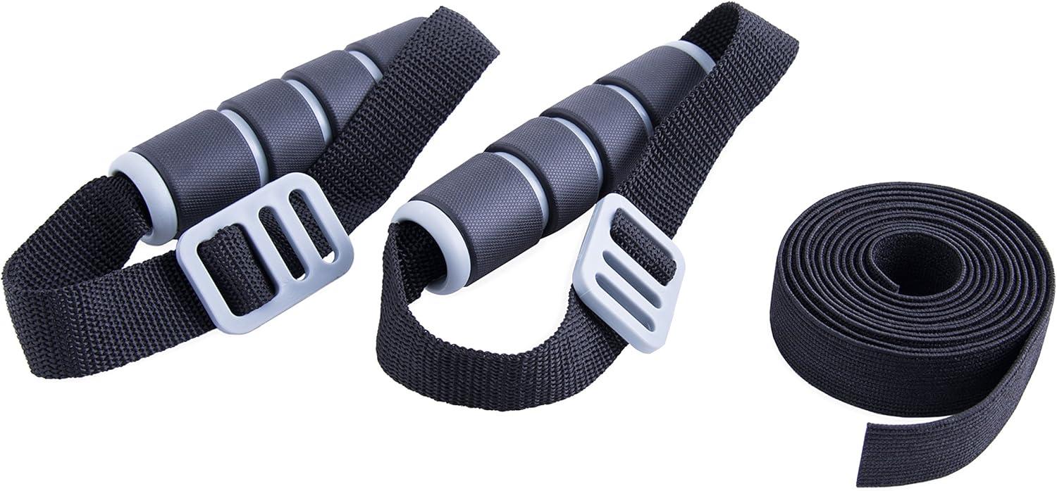 image:imageCAP Barbell Elastic Resistant Band with Handles Multiple OptionsHeavy Black
