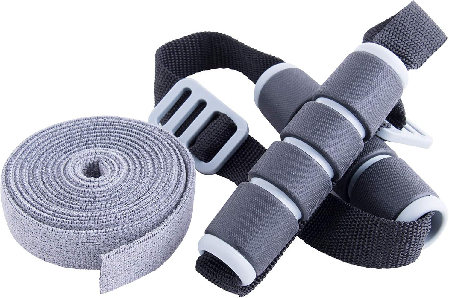image:imageCAP Barbell Elastic Resistant Band with Handles Multiple OptionsLight Gray