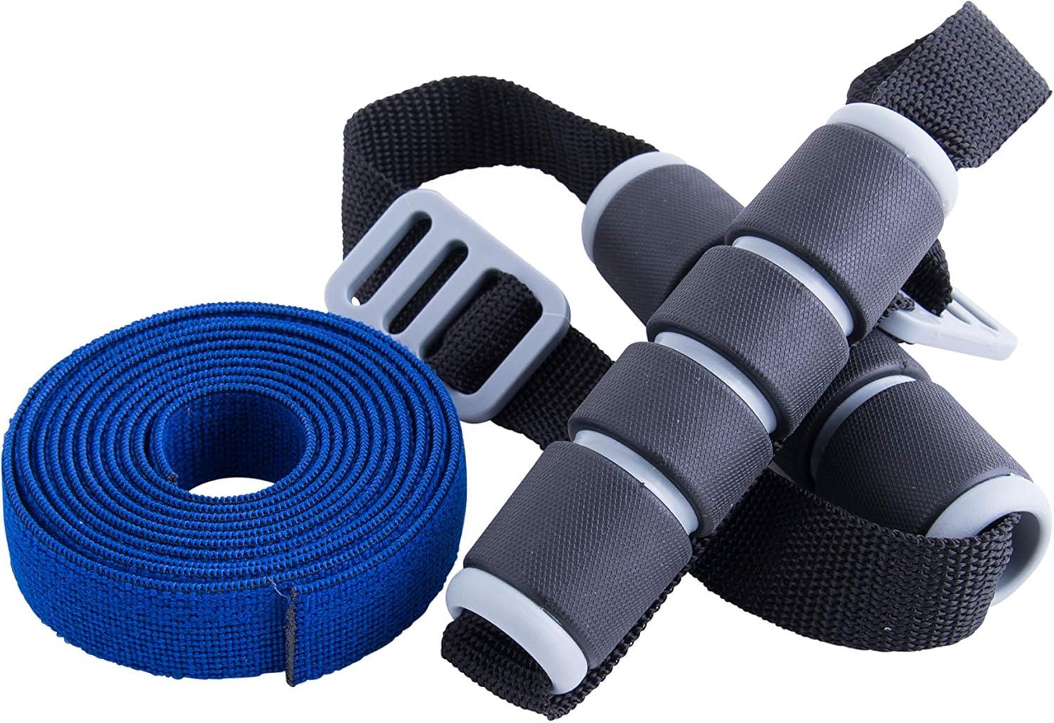 image:imageCAP Barbell Elastic Resistant Band with Handles Multiple OptionsMedium Blue