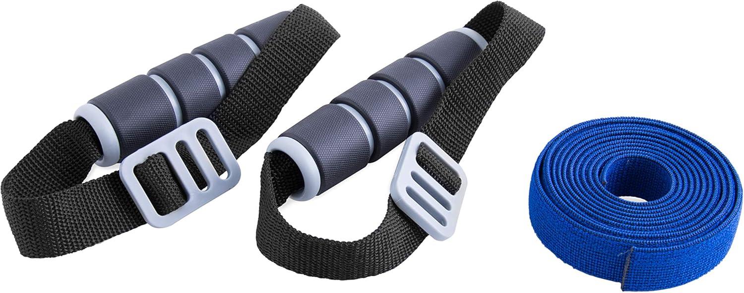 image:imageCAP Barbell Elastic Resistant Band with Handles Multiple OptionsMedium Blue
