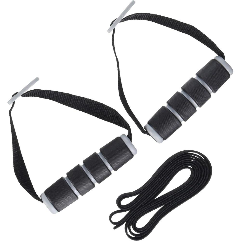 image:imageCAP Barbell Elastic Resistant Band with Handles Multiple OptionsHeavy Black