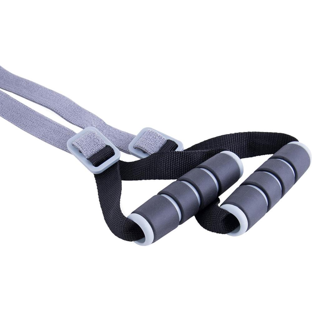 image:imageCAP Barbell Elastic Resistant Band with Handles Multiple OptionsLight Gray